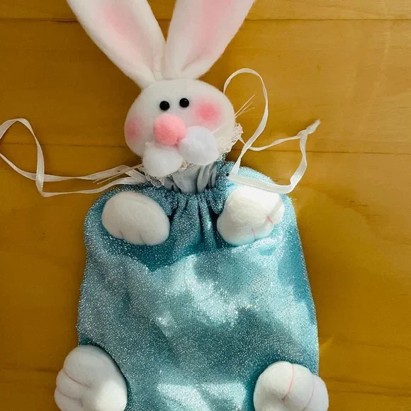 Set 4 Plush 3D Bunny Bags Easter Collection - Picture 4 of 8